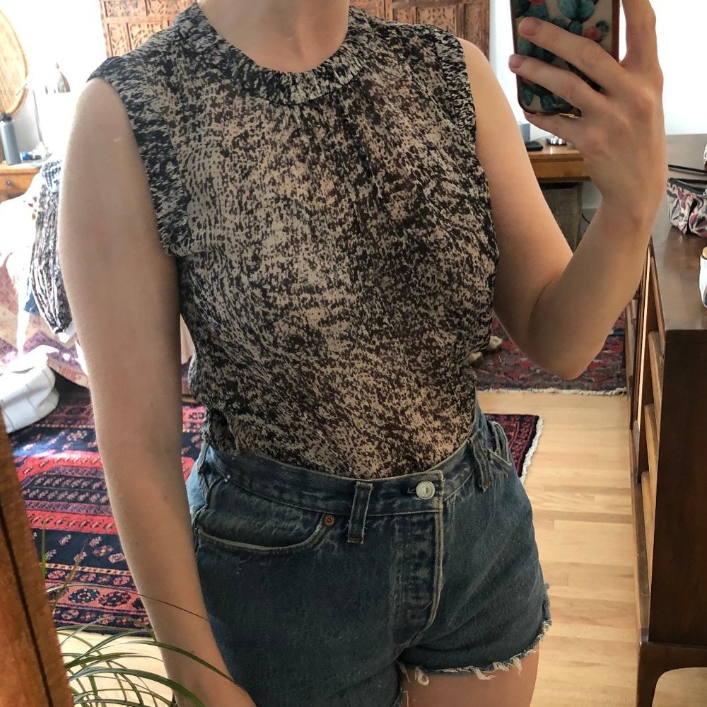 Rebecca Taylor Sheer Chiffon Tank
